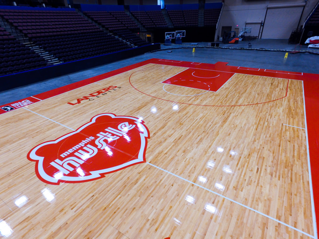 Memphis Basketball floor