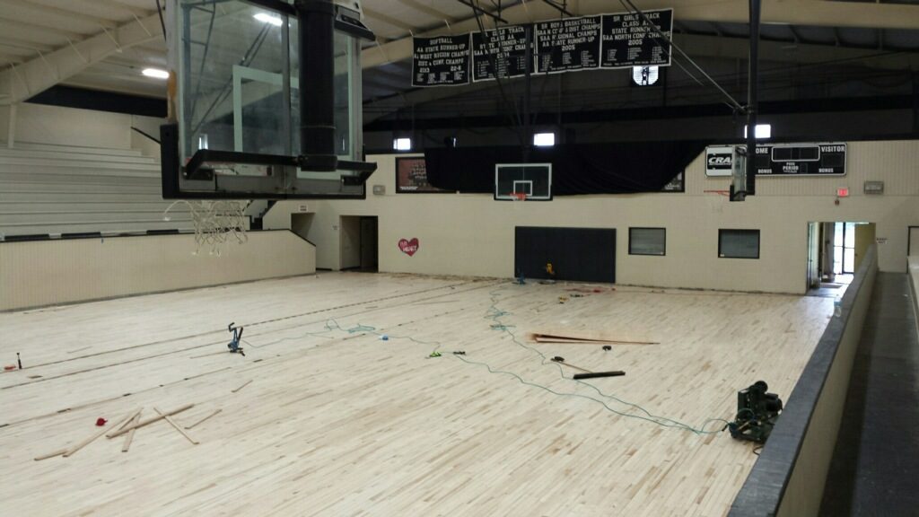 building a basketball floor