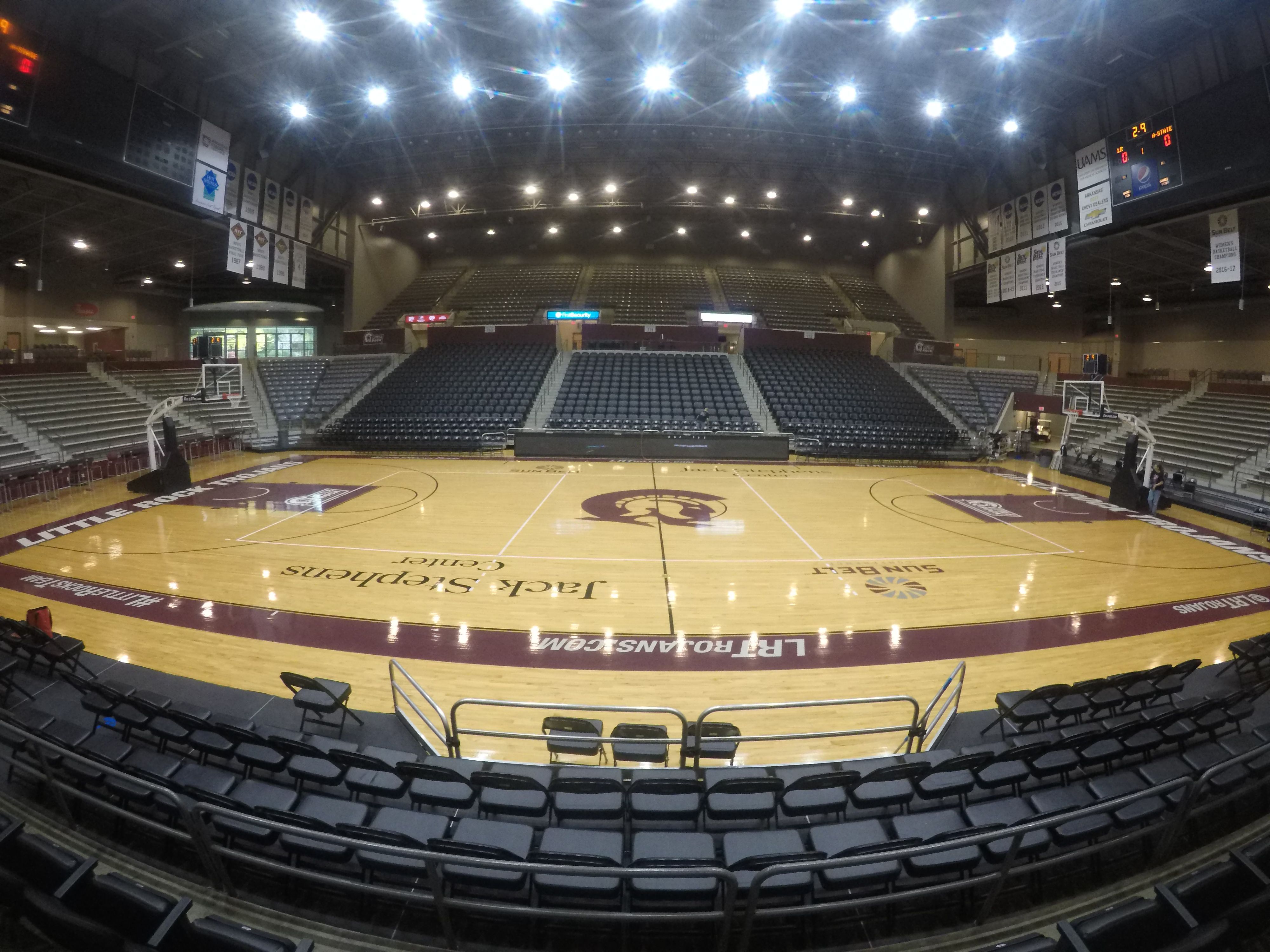 University of Arkansas Little Rock Jack Stephens Arena Sports Foors Inc.