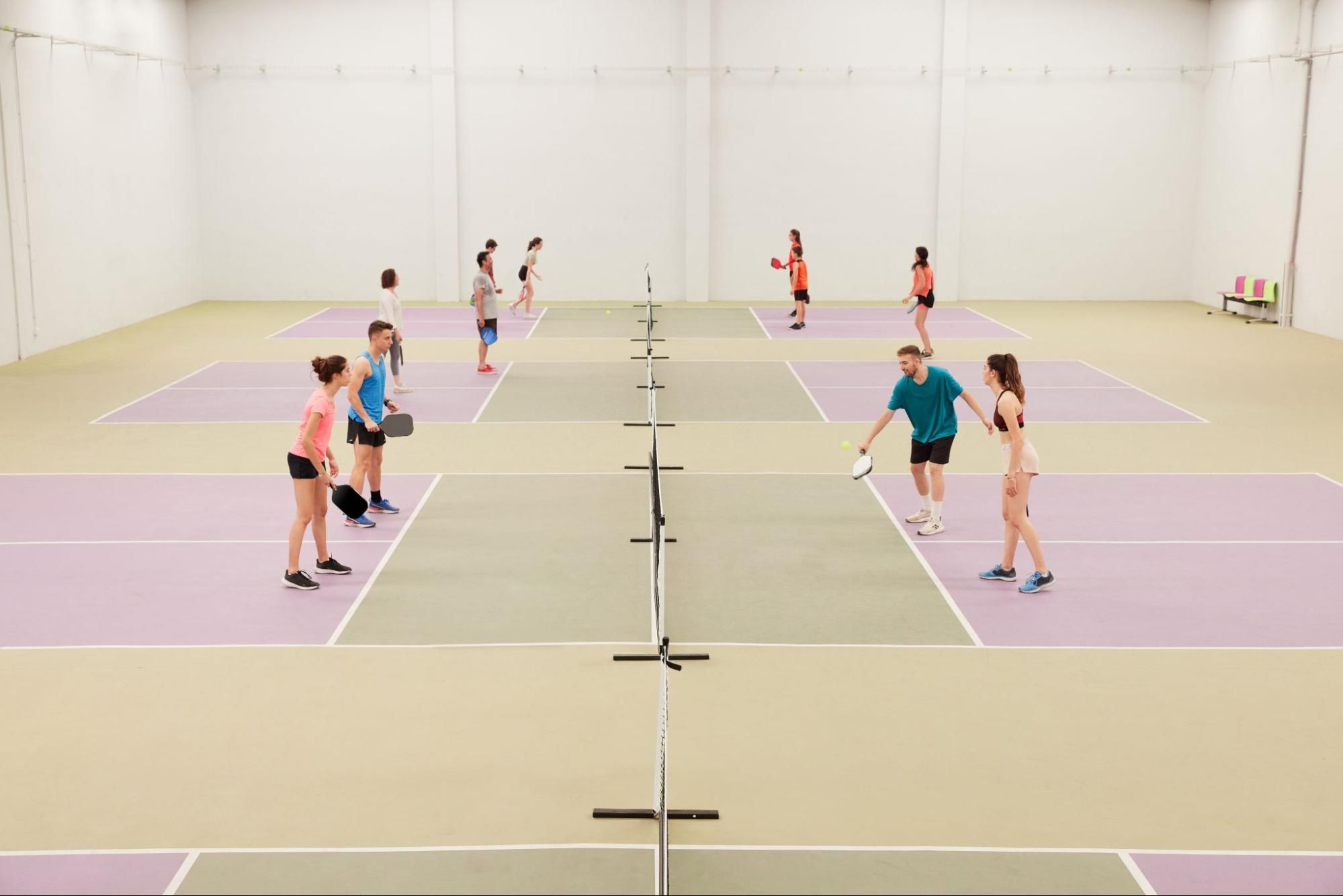 Installing a Pickleball Court Sports Floors Inc Pickleball Court